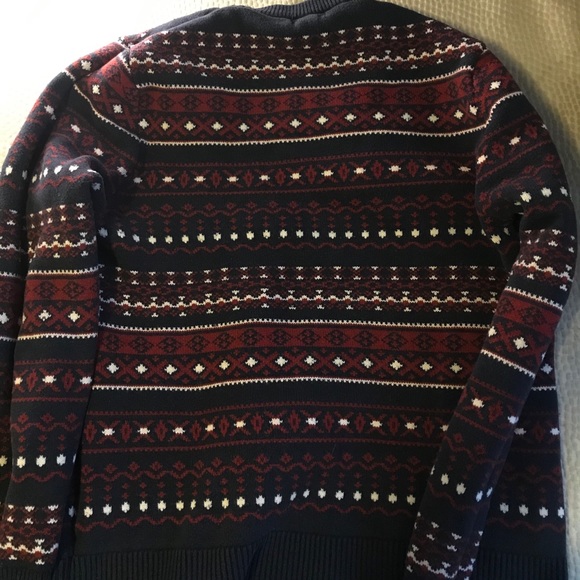 M Merona Xmas Sweater, Stripe - Picture 3 of 3